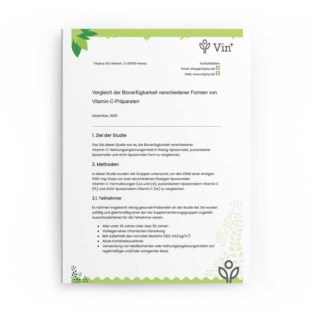 Liposomales Vitamin C Studie