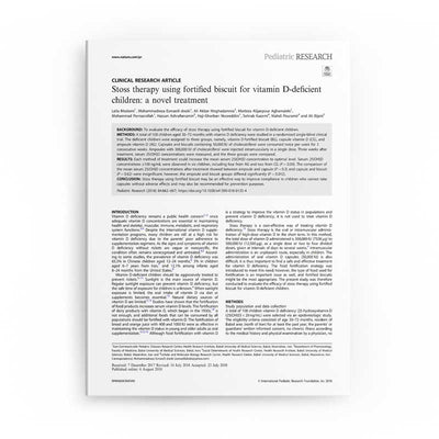 Stoss therapy using fortified biscuit for vitamin D-deficient children: a novel treatment