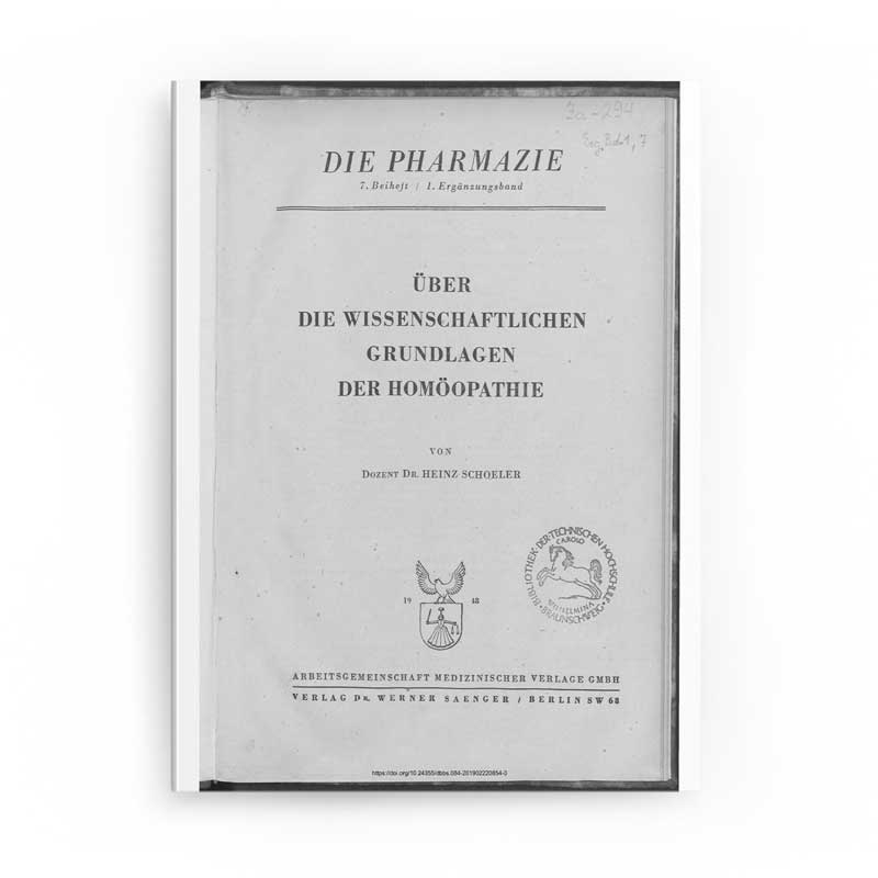 Über die wissenschaftlichen Grundlagen von Homöopathie