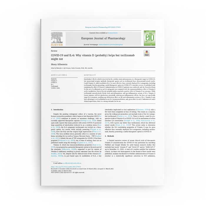 COVID-19 and IL-6: Why vitamin D (probably) helps but tocilizumab might not