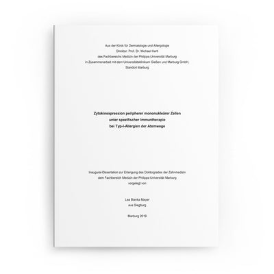 Zytokinexpression peripherer mononukleärer Zellen unter spezifischer Immuntherapie bei Typ-I-Allergien der Atemwege